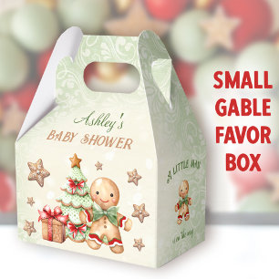 Ballotins Pain d'épices Homme Vert Baby shower de Noël Gable