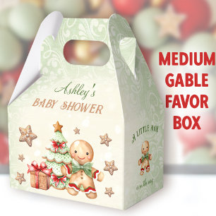 Ballotins Pain d'épices Homme Vert Baby shower de Noël Moyen