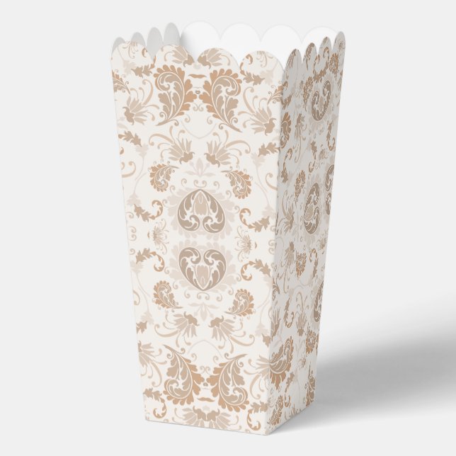 Ballotins Paisley en beige esthétique moderne Tan Brown (Recto)
