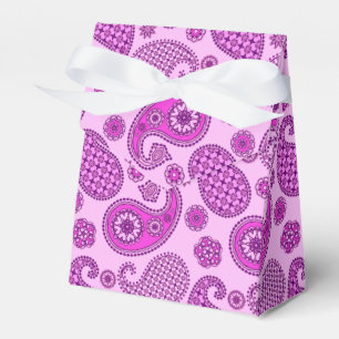 Ballotins Paisley motif, orchidée et améthyste violet