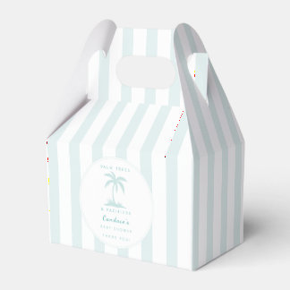 Ballotins Palmiers et Tétines Faveur de Baby Shower Côtier
