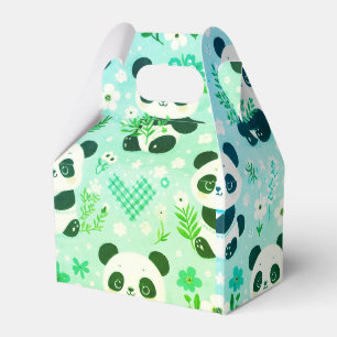 Ballotins Panda Bear Motif Vert Imprimer