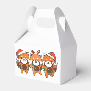 Ballotins Panda Rouge Animaux de Noël mignonne Pandas Rouge