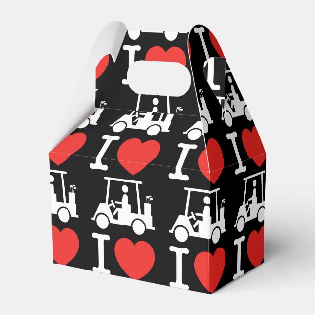 Ballotins Panier de golf I Heart (Love) (Verso)