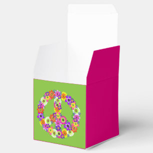 Ballotins Panneau de paix Floral sur Lime Green