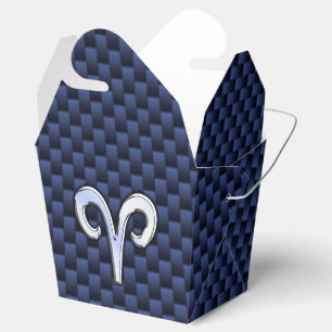 Ballotins Panneau Zodiac Silver Aries Bleu Carbone Fibres Im