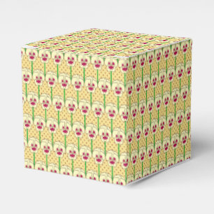 Ballotins Pansies jaunes - motif papier peint rétro