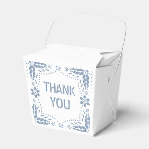 Ballotins Papier bleu foncé picado Merci bébé garçon Douche