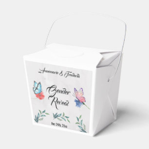 Ballotins Papier d'aquarelle rose et bleu Napkin