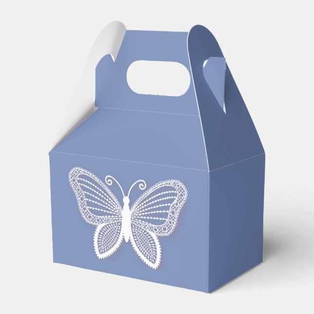 Ballotins Papillon Cornflower Blue Butterflies Mariage (Verso)