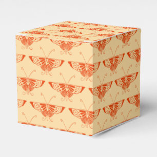 Ballotins Papillon déco stylisé - mandarin orange