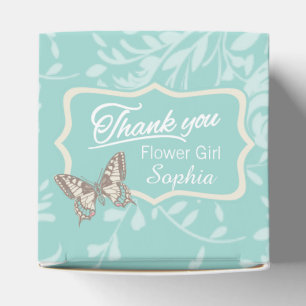 Ballotins Papillon merci fleur Fille mariage boîte de faveur