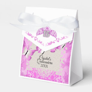 Ballotins Papillon rose Quinceanera Ballotin