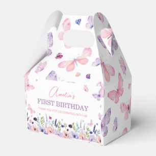 Ballotins Papillon rose violet Jardin Floral Fille Anniversa