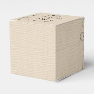 Ballotins Papillons au chocolat sur Mariage Ecru Linen