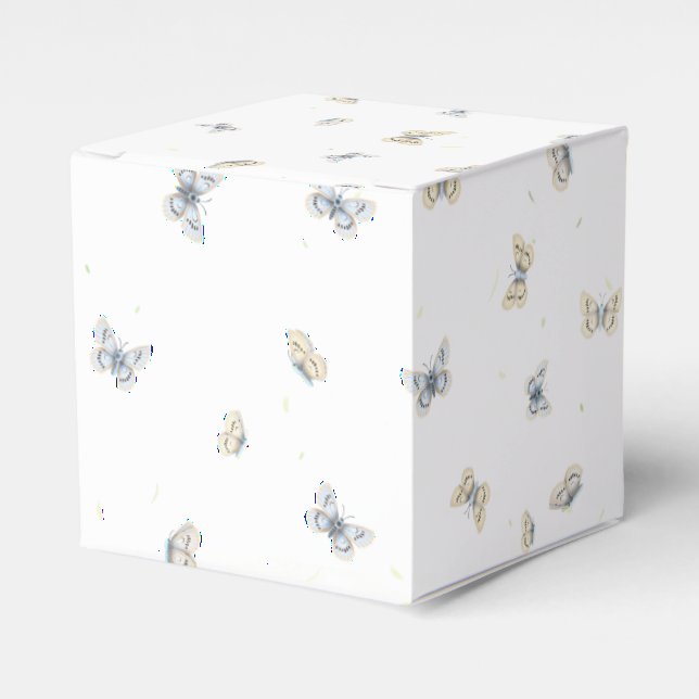 Ballotins Papillons bleus et crème Charmante Faune des jardi (Verso)