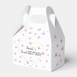 Ballotins Papillons de coeur rose doux 16 Anniversaire
