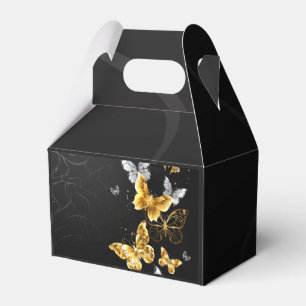 Ballotins Papillons d'or et de blanc