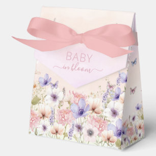 Ballotins Papillons Fleurs sauvages violets rose bébé en fle