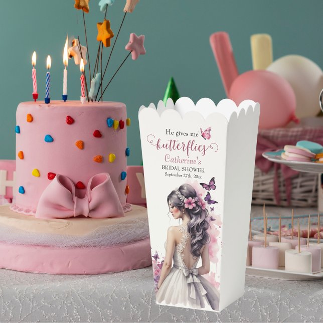 Ballotins Papillons rose Mariage Floral Fête des mariées (Créateur téléchargé)