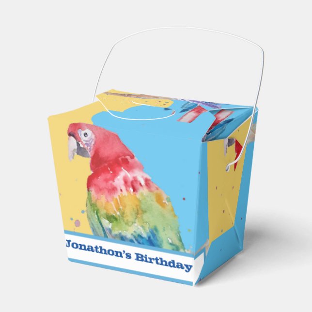 Ballotins Parrot Bird Enfants Garçons Anniversaire Ballotin  (Verso)
