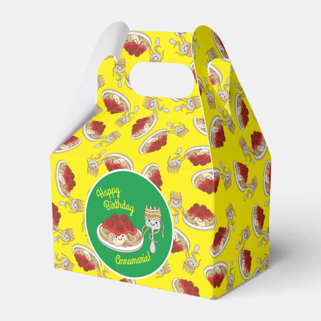 Ballotins Parti Anniversaire de enfant de Cute Spaghetti Kaw (Verso)