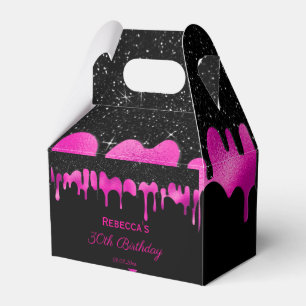 Ballotins Parties scintillant d'anniversaire Black & Hot Pin