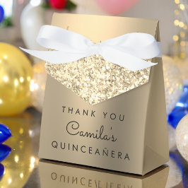 Ballotins Parties scintillant d'or Quinceanera Enregistrer l
