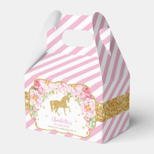 Ballotins Parties scintillant d'or rose Floral  d'anniversai