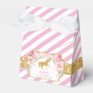 Ballotins Parties scintillant d'or  rose Floral Merci