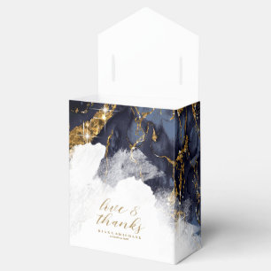 Ballotins Parties scintillant en marbre Mariage Marine Blue 