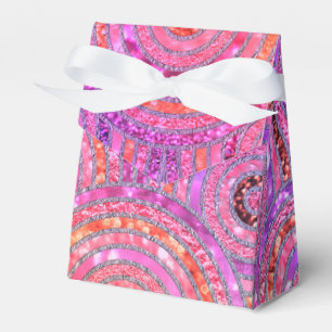 Ballotins Parties scintillant en métal de luxe Pink Gold Dot