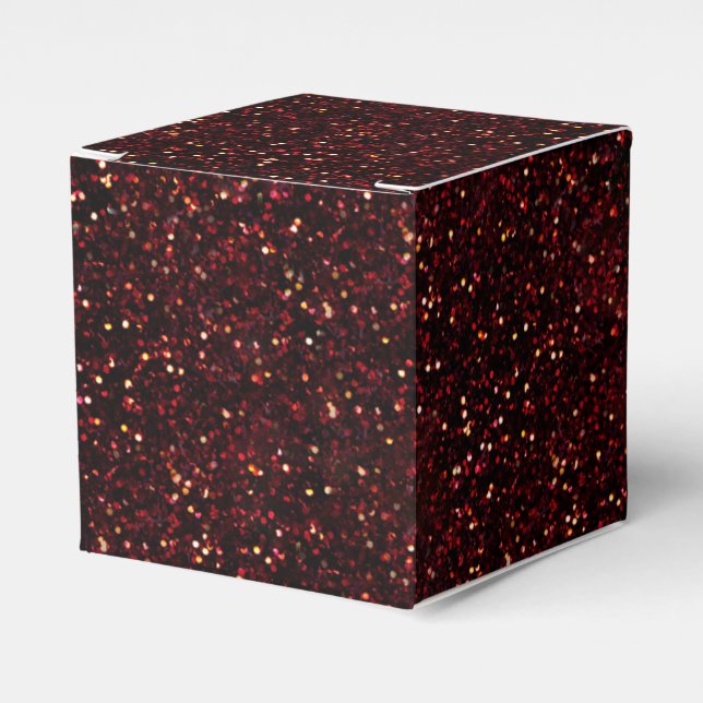 Ballotins Parties scintillant en rubis rouge foncé (Verso)