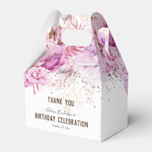 Ballotins Parties scintillant florale Joyeux Ballotin d'anni