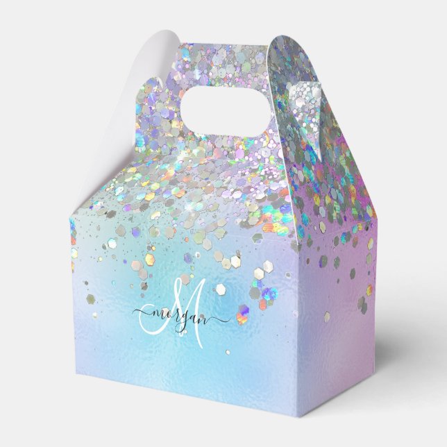 Ballotins Parties scintillant holographique Rainbow Pastels  (Verso)