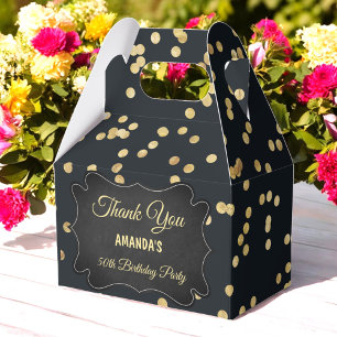 Ballotins Parties scintillant jaune or noir Confetti Balloti