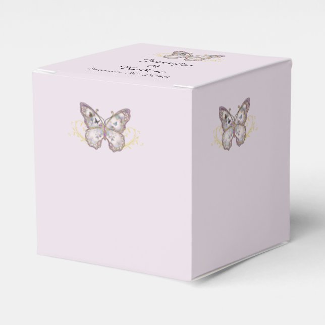 Ballotins Parties scintillant Papillon sur Lavender Wedding  (Verso)