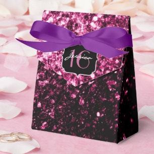 Ballotins Parties scintillant rose foncé brillant étincelant