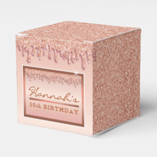 Ballotins Parties scintillant rose Gold Sparkle  boîte cadea