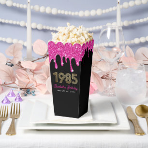Ballotins Parties scintillant rose goutte Faux Gold 1985 40e