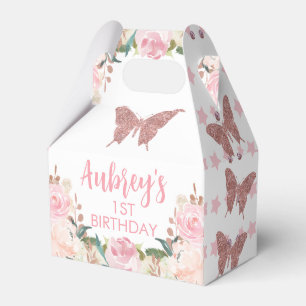 Ballotins Parties scintillant rose papillon Anniversaire Gab
