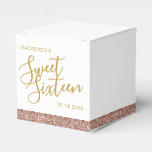 Ballotins Parties scintillant rose Rose Gold Modern Sweet 16