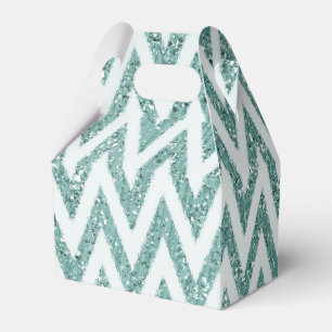 Ballotins Parties scintillant turquoise de Faux vert et blan