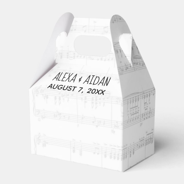 Ballotins Partition mariage avec texte (Verso)