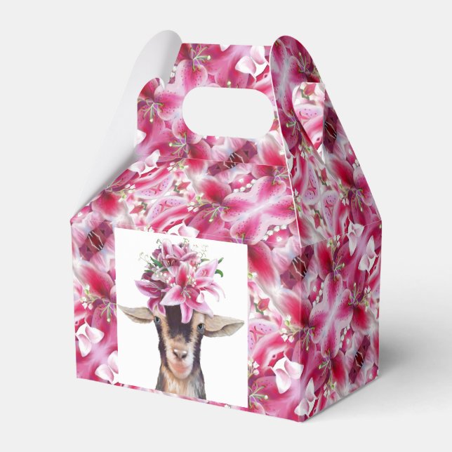 Ballotins Party Favor Box (plusieurs styles) - Lilly la chèv (Verso)