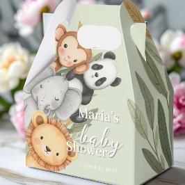 Ballotins Pastel Baby shower tropical Jungle Safari Animaux