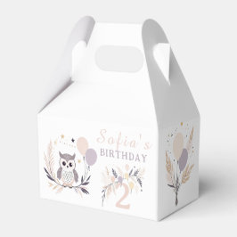 Ballotins Pastel Boho Owl et Balloons Anniversaire