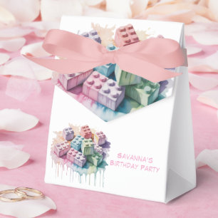Ballotins Pastel Building Block Splash Girl Birthday Party