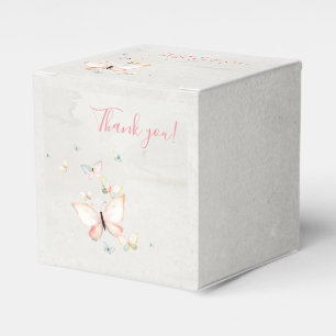 Ballotins Pastel Butterflies Carré Mariage Favor Box