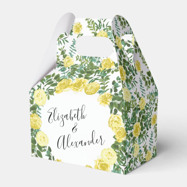 Ballotins Pastel clair Peony et Rose Floral Mariage (Verso)